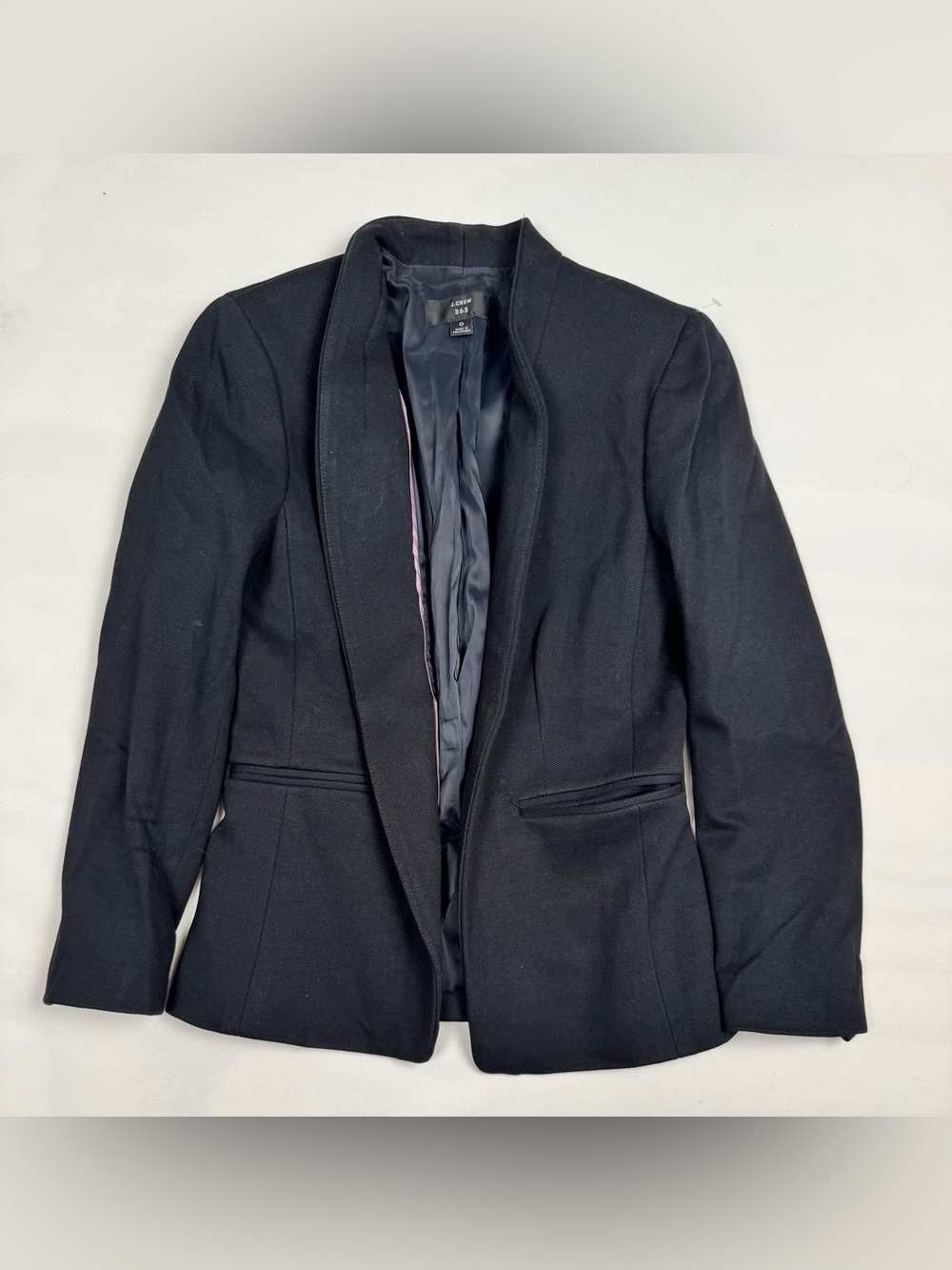 J. Crew 365 Blazer Jacket Going Out Stretch Twill Black Women’s 0 Retail $198